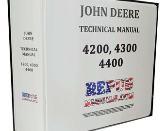 4200 John Deere Technical Service Shop Repair Dealer Manual