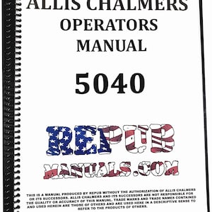 Allis Chalmers 5040 Operator Owners Manual