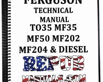 Massey Ferguson MF35 Technical Service Repair Shop Manual MF 35
