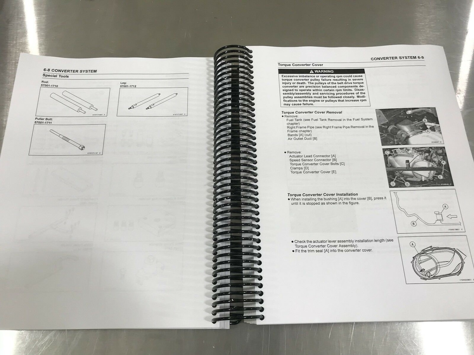 08 KAWASAKI TERYX 750 Technical Service Dealer Repair Manual Spiral