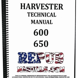 International 600 Tractor Technical Service Repair Shop Manual
