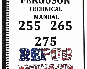 Massey Ferguson 255 Technical Service Repair Shop Manual