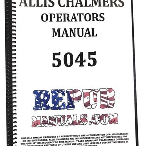 Allis Chalmers 5045 Operator Owners Manual