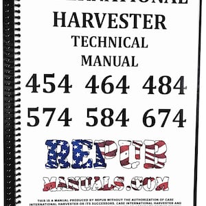 International 674 Tractor Technical Service Repair Shop Manual