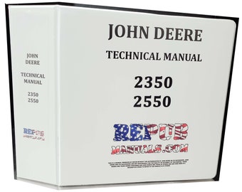 John Deere 2550 Tractor Technical Service Repair Manual