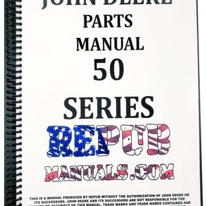 John Deere 50 Tractor Parts Manual