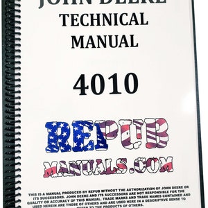 John Deere 4010 Tractor Technical Service Repair Manual