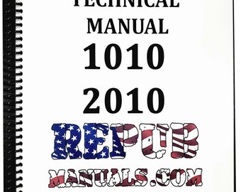 John Deere Model 2010 Tractor Condensed Technical Service Repair Shop Manual