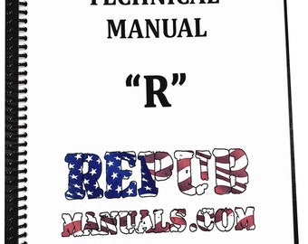 John Deere Model R Tractor Condensed Technical Service Repair Shop Manual