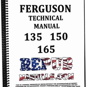 Massey Ferguson 135 Technical Service Repair Shop Manual