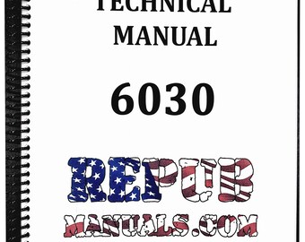 John Deere Model 6030 Tractor Condensed Technical Service Repair Shop Manual