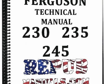 Massey Ferguson 230 Technical Service Repair Shop Manual