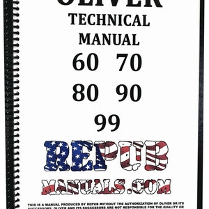 Oliver 60 Technical Service Repair Shop Manual