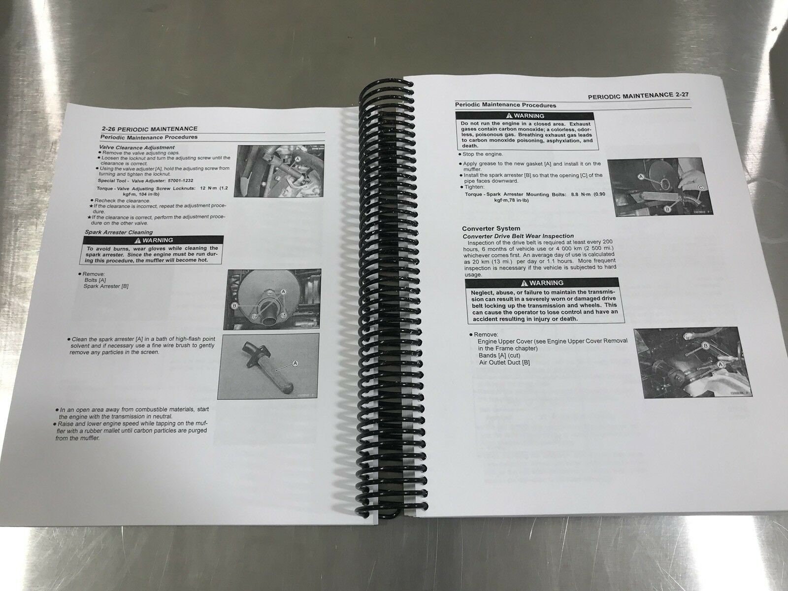 08 KAWASAKI TERYX 750 Technical Service Dealer Repair Manual Spiral