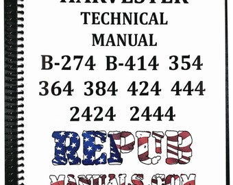 International 2424 Tractor Technical Service Repair Shop Manual