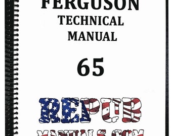 Massey Ferguson 65 Technical Service Repair Shop Manual