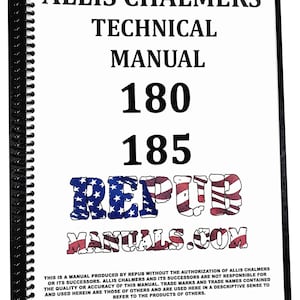 Allis Chalmers 180 Tractor Technical Service Repair Shop Manual