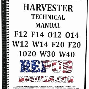 International F14 Tractor Technical Service Repair Shop Manual