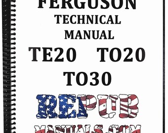 Massey Ferguson TO20 Technical Service Repair Shop Manual TO 20