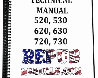 John Deere Model 630 Tractor Condensed Technical Service Repair Shop Manual