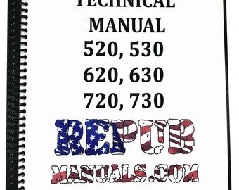 John Deere Model 730 Tractor Condensed Technical Service Repair Shop Manual