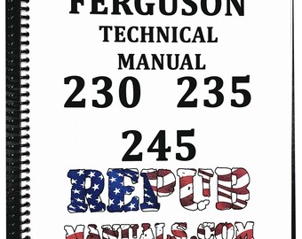 Massey Ferguson 235 Technical Service Repair Shop Manual