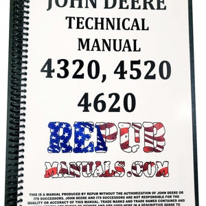 John Deere Model 4520 Tractor Condensed Technical Service Repair Shop Manual