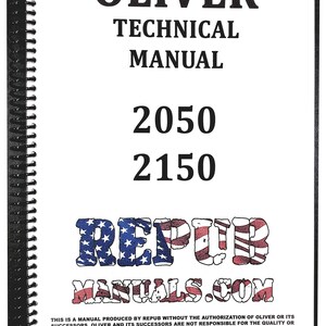 Oliver 2050 Technical Service Repair Shop Manual