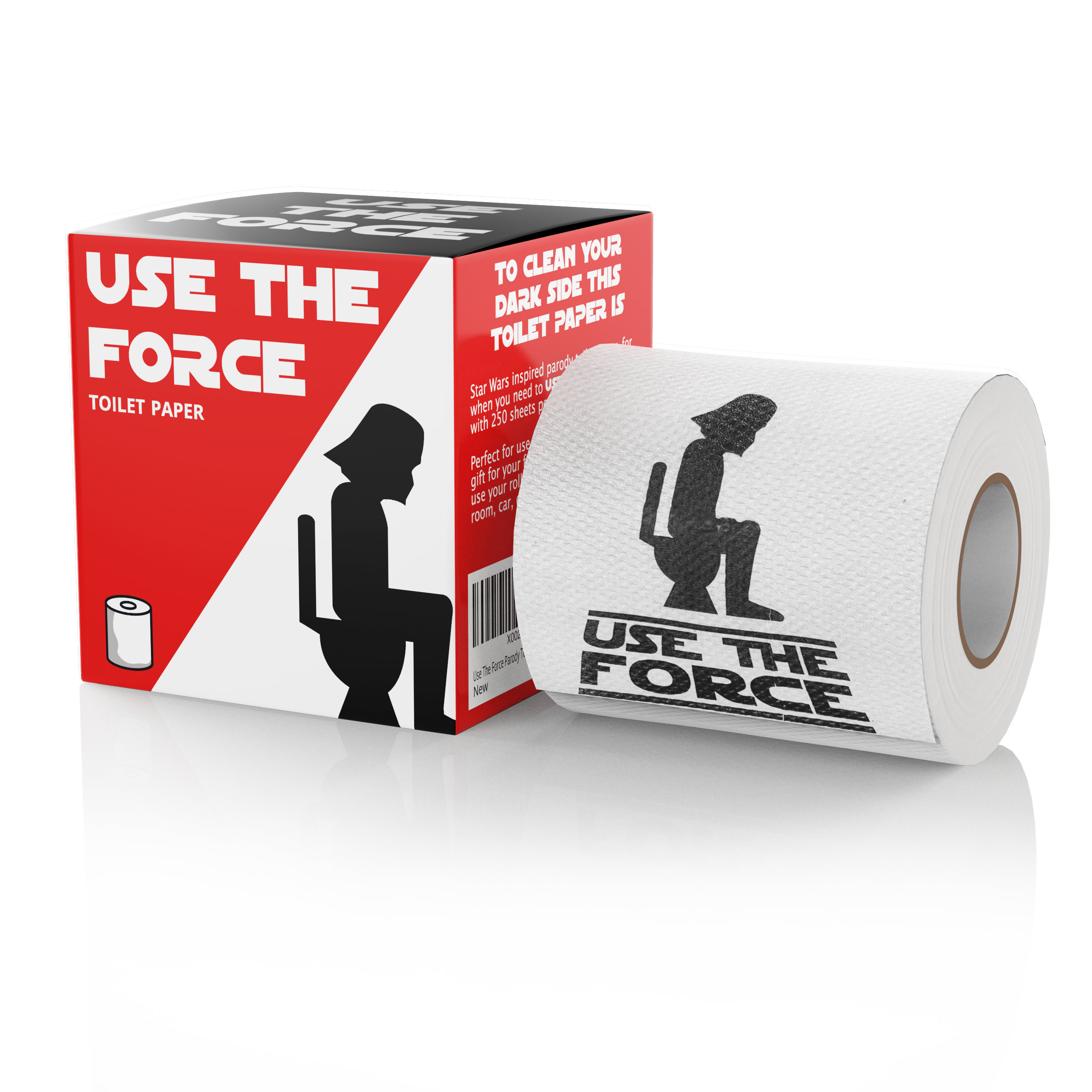 Star Wars Parody Toilet Paper Use the Force 1 pack Darth Vader