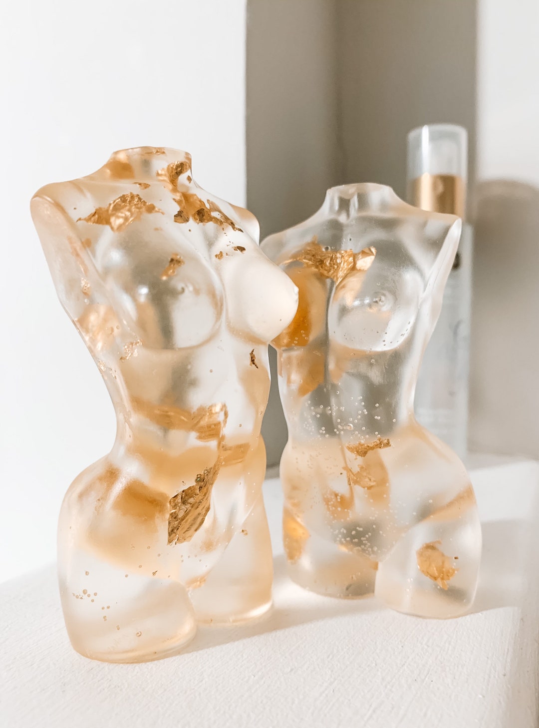 Serenity Gold Female Body Statue Sculpture Figure Torso Etsy