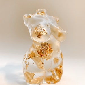 Ophelia gold female curvy body statue sculpture figure torso