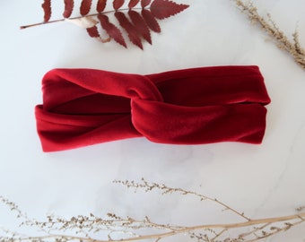 Ruby Red Turban Headband