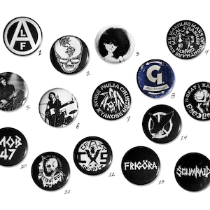 Punk/Grunge Supernatural Bag Pins (6 Variants)