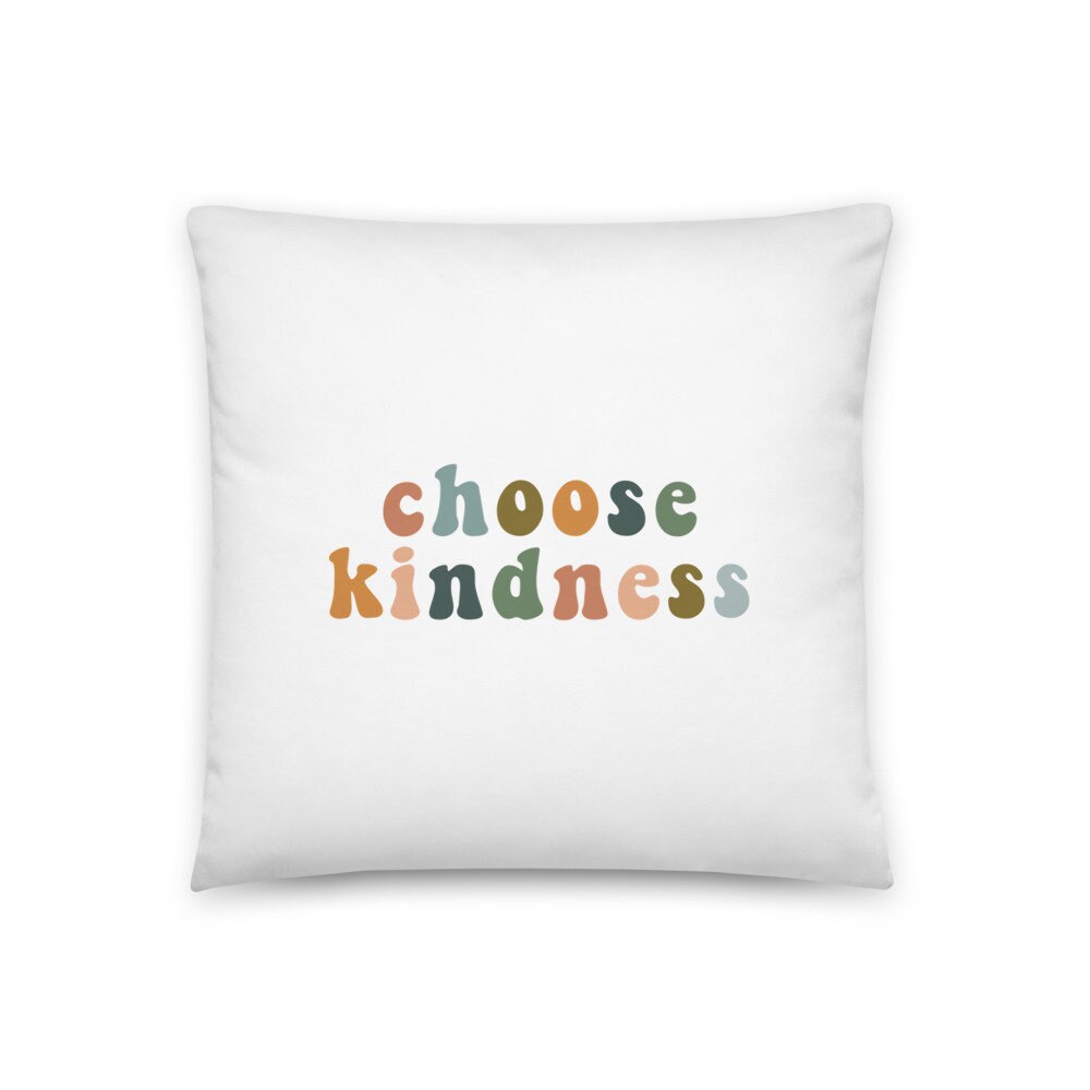 Choose Kindness Decorative Throw Pillow Etsy