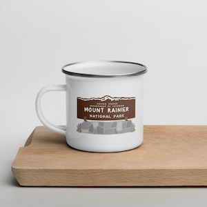Mount Rainier Enamel Mug