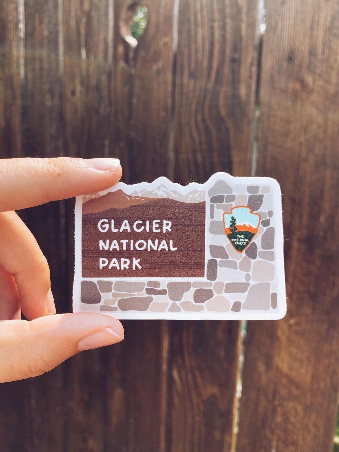 Glacier National Park Sticker - Etsy