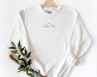 Utah Mountains Sweatshirts | Unisex Crewneck | Utah Clothing