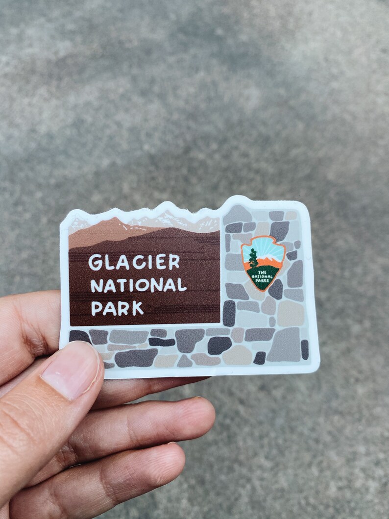 Glacier National Park Sticker - Etsy