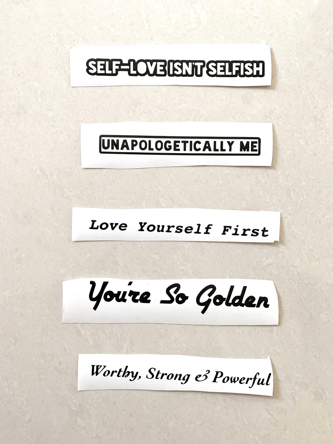 Mirror Decal Positive Mirror Stickers Personalised Vinyl Etsy