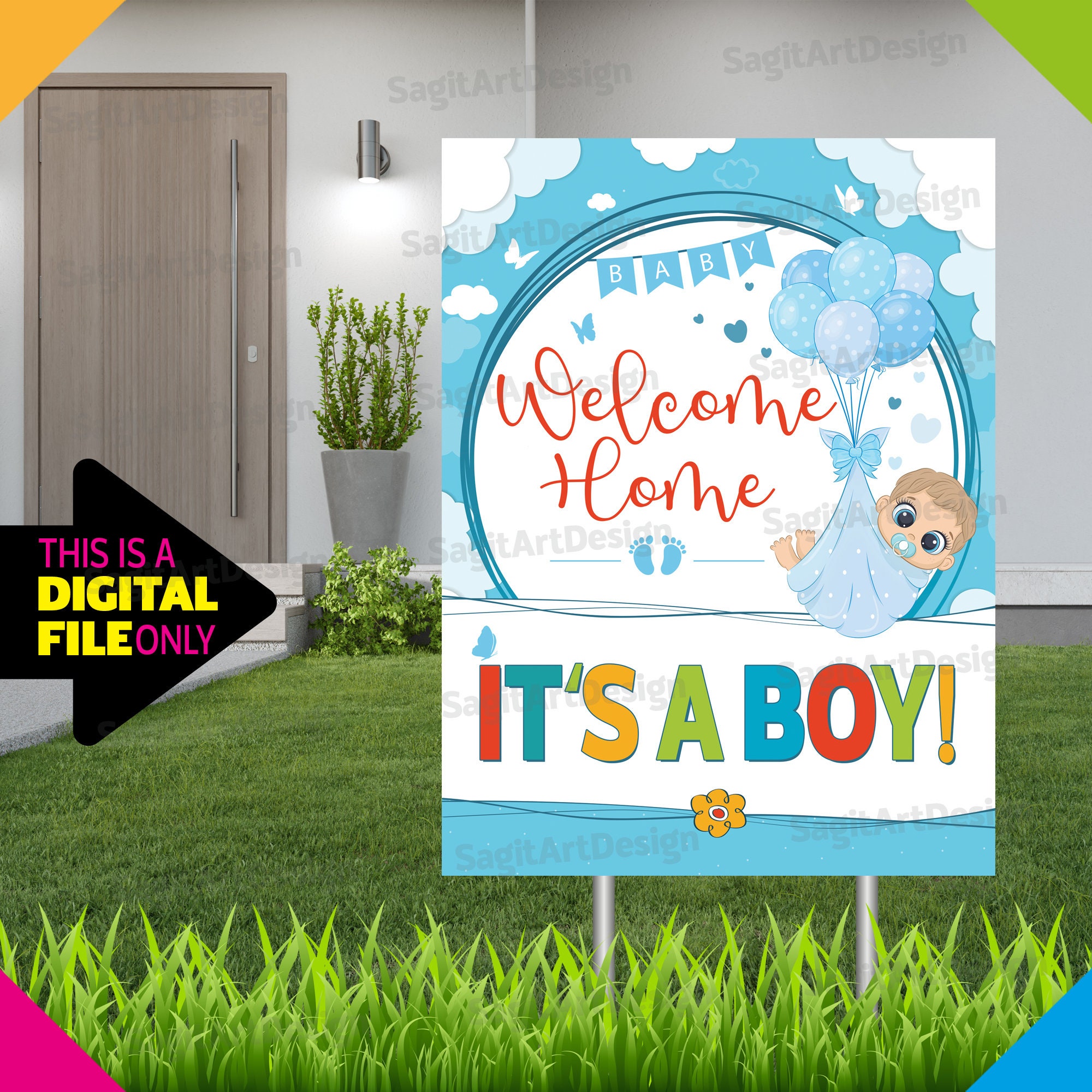 Baby Boy Home INSTANT DOWNLOAD Newborn Birth Etsy