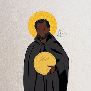 Saint Benedict Africanus, limited edition of 10 copies.