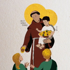 Saint Anthony of Padua, limited edition 50 ex.