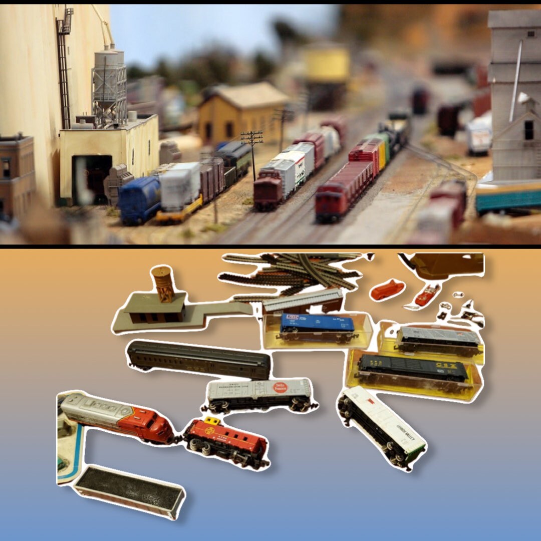 wooden train set electric