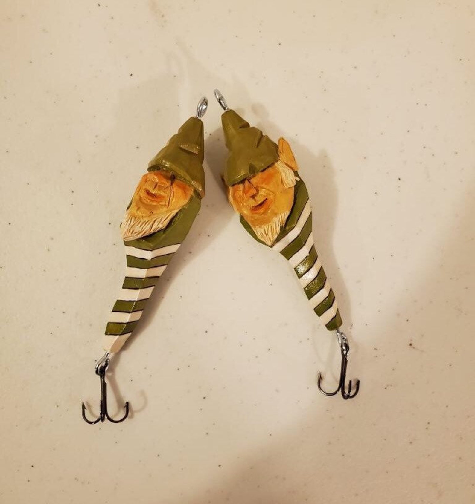 Elf Fishing Lure Ornament Etsy