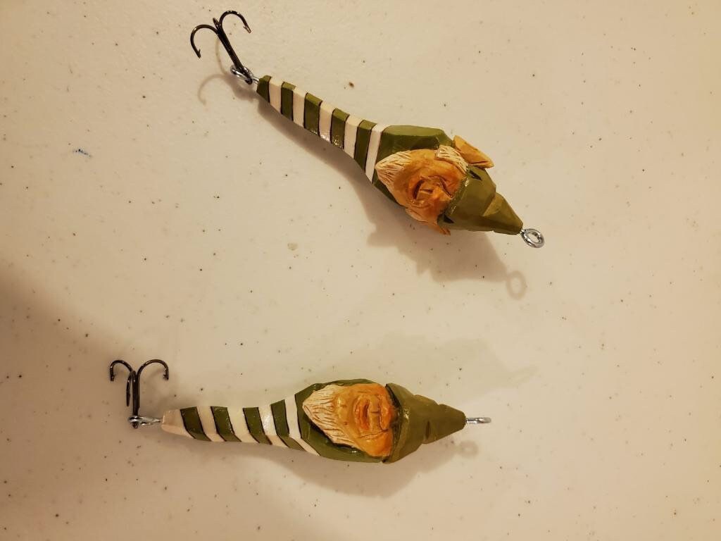 Elf Fishing Lure Ornament Etsy