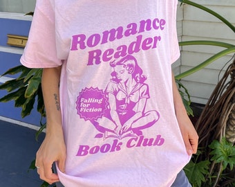 Romance Reader Book Club Shirt, Bookish Crewneck Tee for Romance Book Lovers, Literary Gift for Her, Romantasy Reader, bookish merch