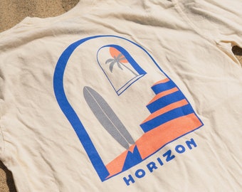 Vintage Horizon Sun Surf Skate Adventure Tee Tshirt Comfort - Etsy