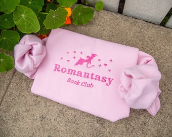 Embroidered Romantasy Reader Sweatshirt: Book Club Shirt