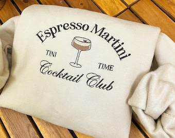 Bluza z haftem Espresso Martini: odzież klubowa na zamówienie