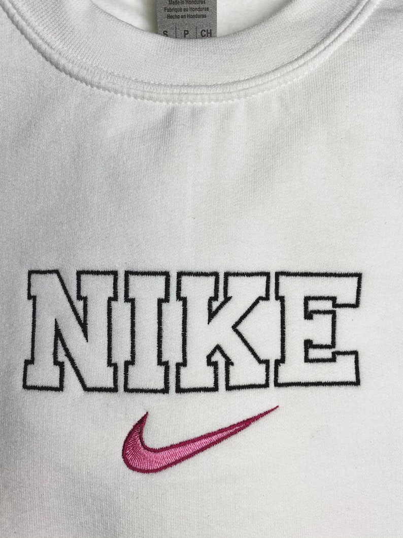 CUSTOM FIRE Nike sweat-shirt broderie Logo brodÃ© | Etsy